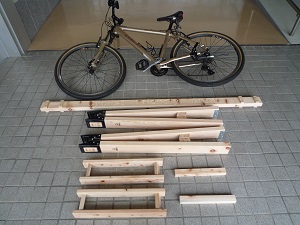 木製サイクルラック